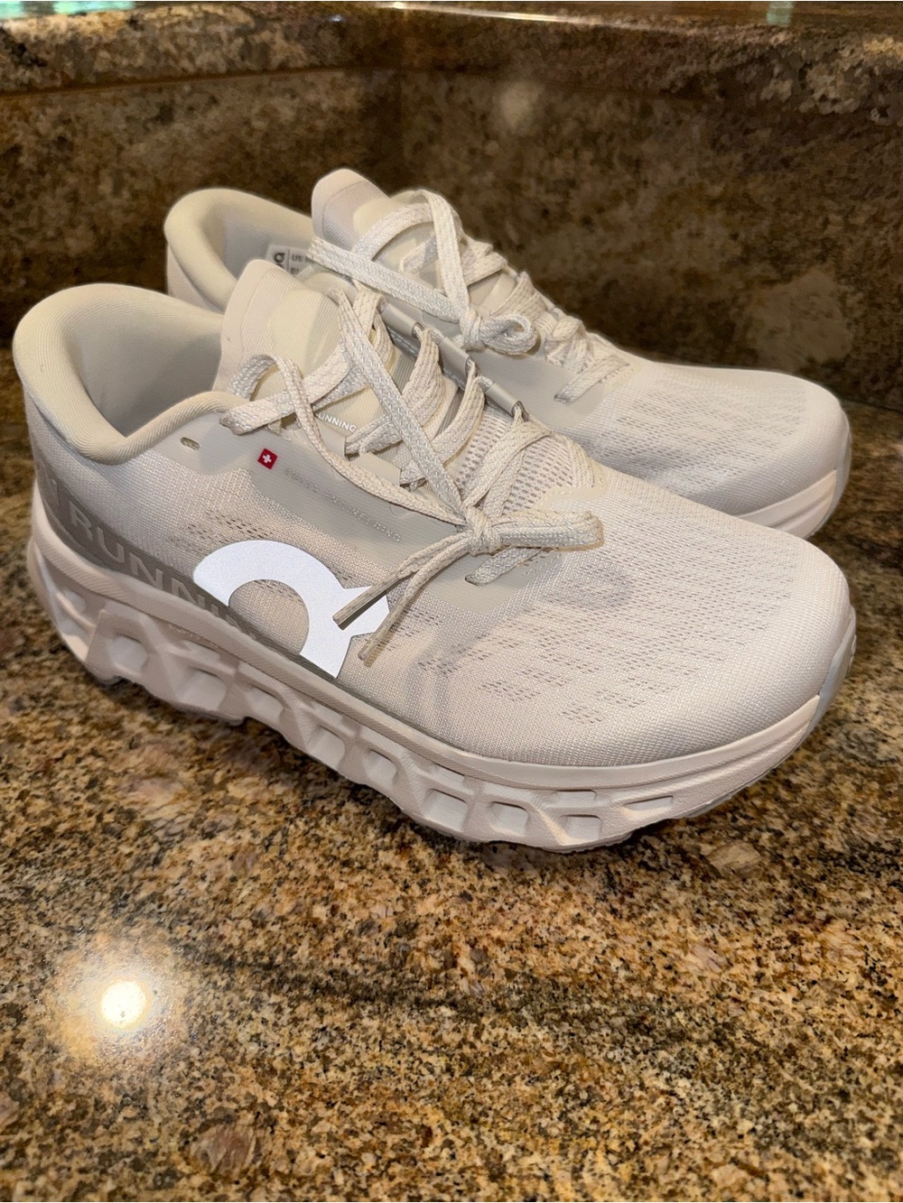 On Running Women’s Cloudace Sneakers in White/Grey - Size 8 Wide